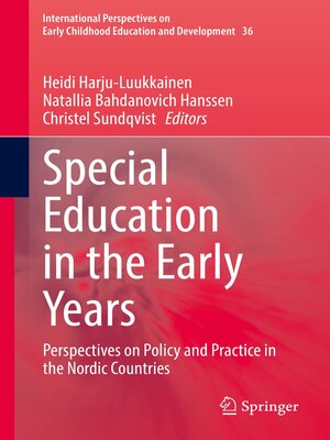 cover image of Special Education in the Early Years